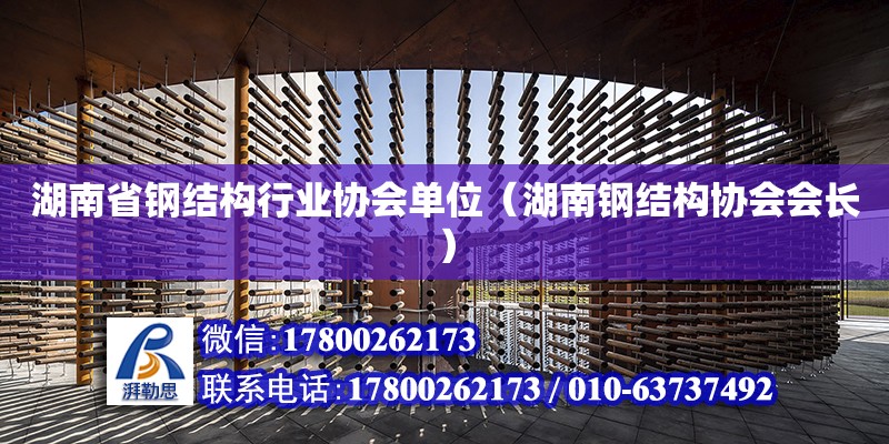 湖南省钢结构行业协会单位（<strong>湖南钢结构协会</strong>会长）