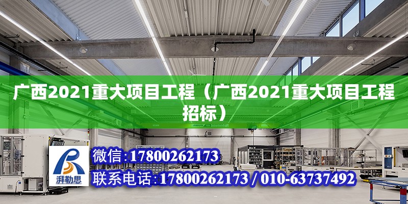 广西2021重大项目工程（广西2021重大项目工程招标）