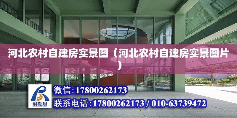河北农村自建房实景图（河北农村自建房实景图片）