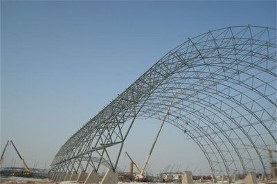 网架结构施工技术（网架结构平面布置灵活可用于矩形、圆形、椭圆形等多种建筑平面） 建筑效果图设计 第1张