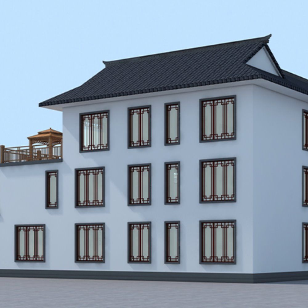 三层钢结构办公楼 造价多少钱 建筑效果图设计 第2张 三层钢结构办公楼 造价多少钱 建筑效果图设计 第2张