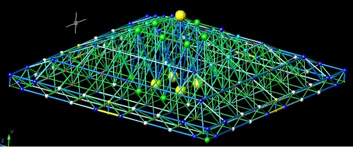 3d3s网架整体建模(cad模型转换) 结构污水处理池设计 第3张 3d3s网架整体建模(cad模型转换) 结构污水处理池设计 第3张