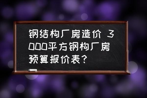 钢结构厂房预算报价单(钢结构厂房维护成本分析) 钢结构蹦极施工 第1张 钢结构厂房预算报价单(钢结构厂房维护成本分析) 钢结构蹦极施工 第1张