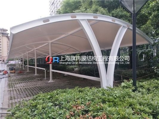 钢结构汽车车棚图片 建筑方案设计 第1张
