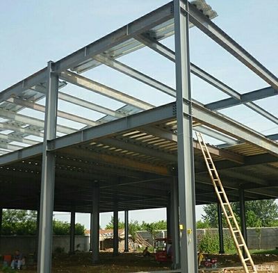 异形钢结构施工图片大全 建筑效果图设计 第1张