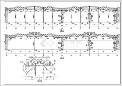 35米跨度钢结构图纸(35米跨度钢结构设计规范) 建筑方案施工 第1张 35米跨度钢结构图纸(35米跨度钢结构设计规范) 建筑方案施工 第1张