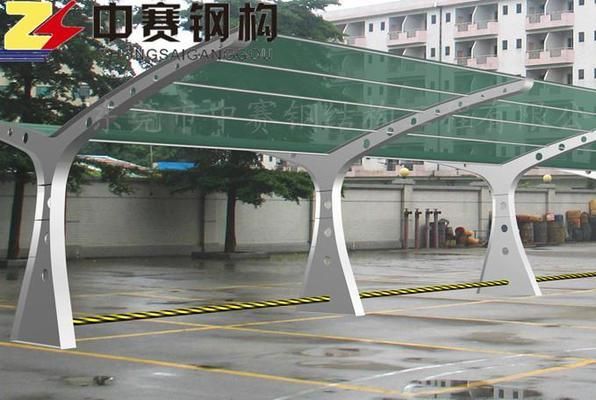 钢结构汽车车棚制作视频 结构污水处理池施工 第3张