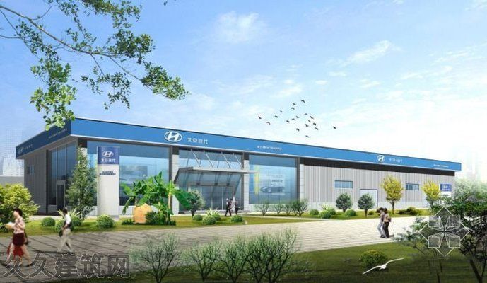 钢结构展厅外观效果图 装饰家装施工 第1张 钢结构展厅外观效果图 装饰家装施工 第1张