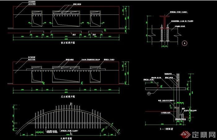 景观廊架剖面图片 建筑施工图施工 第4张 景观廊架剖面图片 建筑施工图施工 第4张