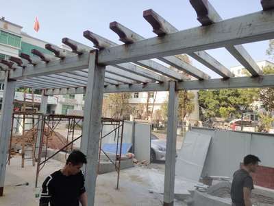 钢结构廊架人工费多少钱一吨 钢结构门式钢架施工 第2张