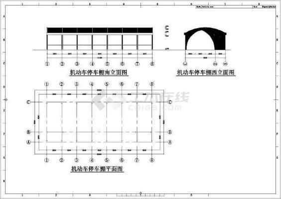 钢架停车场拱形图片 钢结构异形设计 第1张 钢架停车场拱形图片 钢结构异形设计 第1张