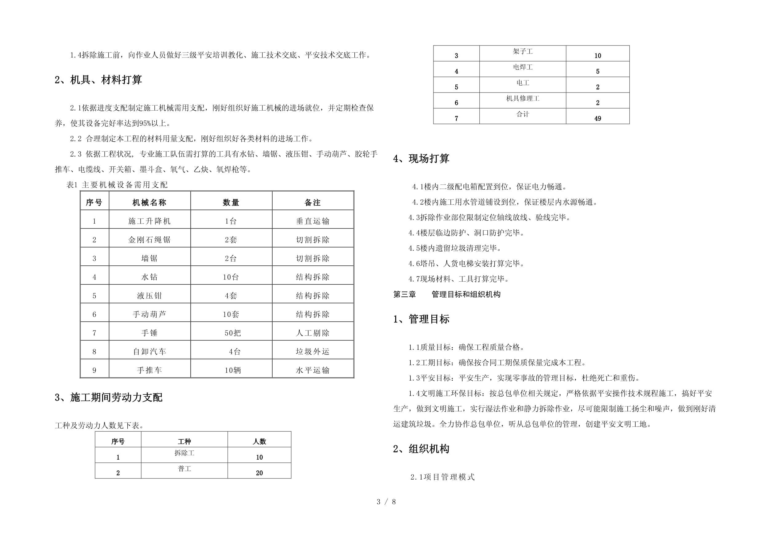 拆除楼板施工方案(一份拆除楼板施工方案) 建筑方案设计 第4张 拆除楼板施工方案(一份拆除楼板施工方案) 建筑方案设计 第4张