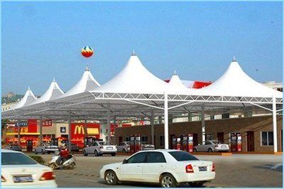 加油站顶棚造价多少钱（加油站顶棚造价） 钢结构网架设计 第4张
