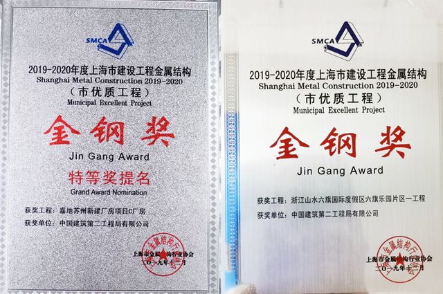 金刚奖和钢结构金奖是一回事吗