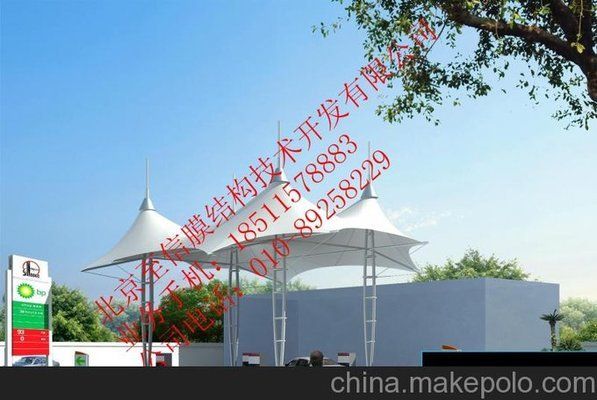 加油站大棚施工图片大全（加油站大棚施工图片） 结构电力行业设计 第4张