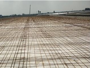 屋面钢筋网片铺设图片 结构污水处理池施工 第4张