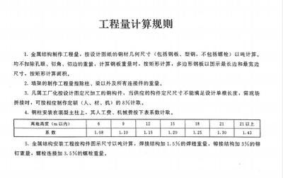 钢结构定额计算规则和清单计算规则 装饰幕墙施工 第1张 钢结构定额计算规则和清单计算规则 装饰幕墙施工 第1张
