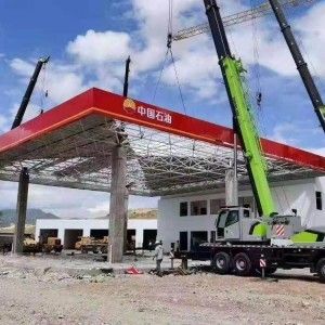 加油站钢构行情怎么样（加油站钢结构市场趋势预测钢结构加油站罩棚设计案例） 结构框架施工 第5张