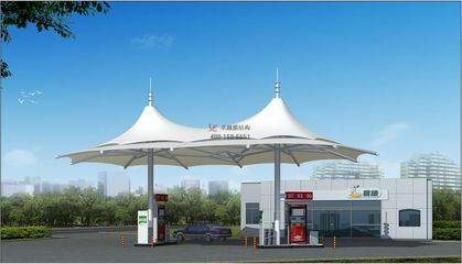加油站的顶棚叫什么？（加油站罩棚、加油站雨棚、加油站顶棚的维护方法） 结构机械钢结构设计 第4张