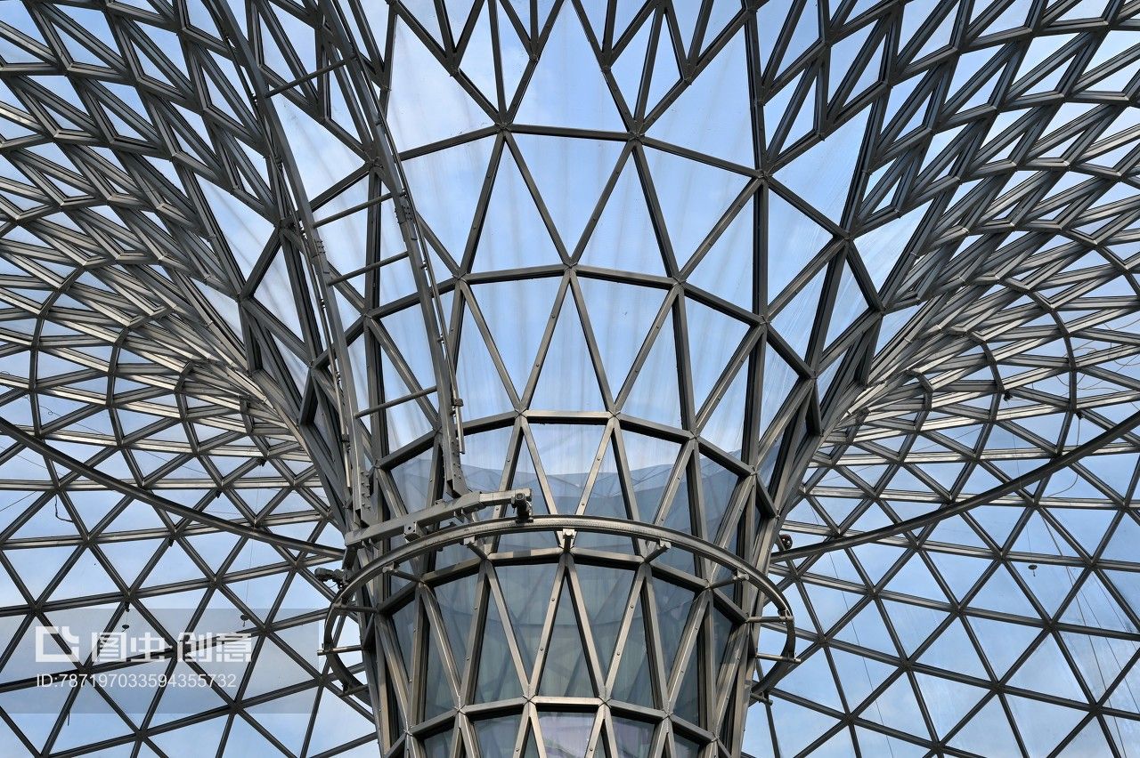 钢结构玻璃建筑造型艺术馆 结构桥梁钢结构设计 第4张