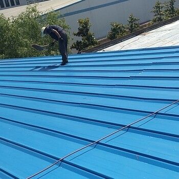 北京彩钢板翻新修补（彩钢板翻新前后对比案例） 钢结构钢结构停车场施工 第4张