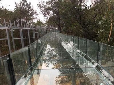 钢结构玻璃栈道施工方案 装饰工装设计 第4张