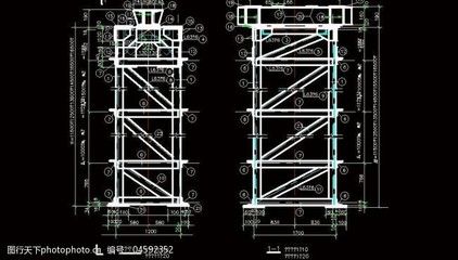 双肢缀条式格构柱中,规定单肢 装饰幕墙施工 第5张