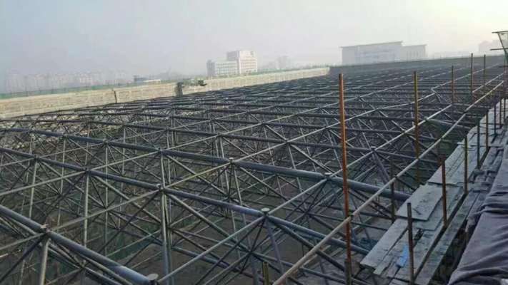 煤棚网架安装方案滑移(煤棚网架滑移施工案例分析) 建筑消防施工 第1张 煤棚网架安装方案滑移(煤棚网架滑移施工案例分析) 建筑消防施工 第1张