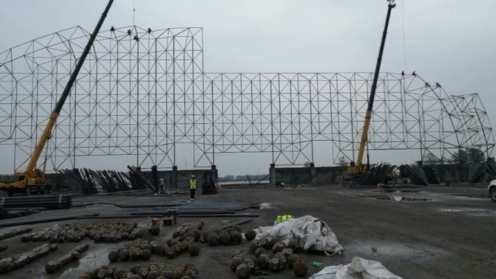 网架结构安装视频(网架结构施工难点解析网架结构施工难点解析) 钢结构桁架施工 第2张 网架结构安装视频(网架结构施工难点解析网架结构施工难点解析) 钢结构桁架施工 第2张
