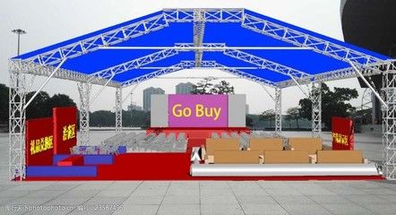 桁架结构展台效果图 结构工业装备设计 第3张