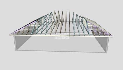桁架模型设计思路（sketchup建模技巧分享） 北京加固施工 第2张