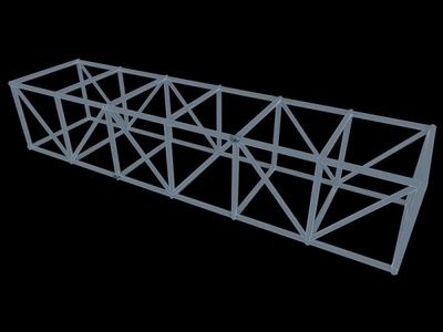 桁架模型制作方法(3dmax中制作桁架模型的基本步骤) 钢结构有限元分析设计 第4张 桁架模型制作方法(3dmax中制作桁架模型的基本步骤) 钢结构有限元分析设计 第4张