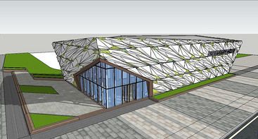 桁架概念建筑模型 结构框架施工 第4张 桁架概念建筑模型 结构框架施工 第4张
