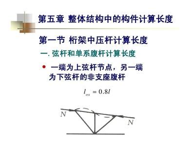 桁架的计算长度怎么算的 结构砌体设计 第2张