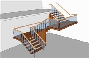 螺旋楼梯su怎么画（sketchupsu中画螺旋楼梯参数调整技巧） 钢结构玻璃栈道设计 第4张