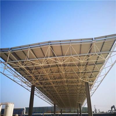 加油站钢架棚施工方案 钢结构异形设计 第5张