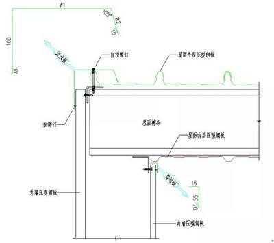 砖墙与钢结构屋面连接