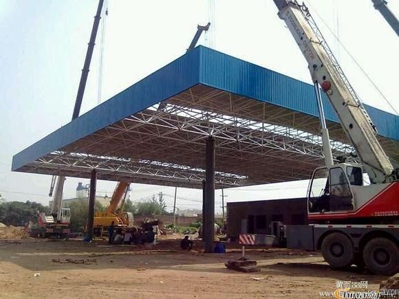 加油站钢架结构图片高清大图（关于加油站钢架结构的高清大图） 建筑消防设计 第3张