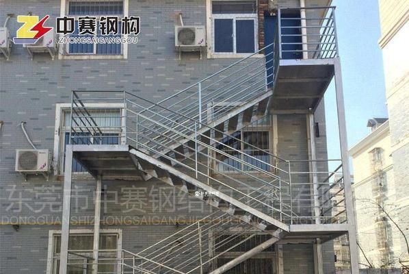 钢结构楼梯搭建 钢结构框架施工 第3张