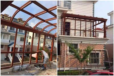 钢结构露台搭建效果图不用玻璃（钢结构露台怎么搭建） 北京加固设计（加固设计公司） 第2张