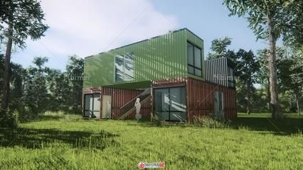 集装箱酒店设计效果图（精美的集装箱酒店装修效果图） 结构桥梁钢结构施工 第2张