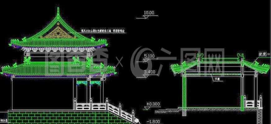 景观廊架剖面图怎么画的 结构框架设计 第1张 景观廊架剖面图怎么画的 结构框架设计 第1张
