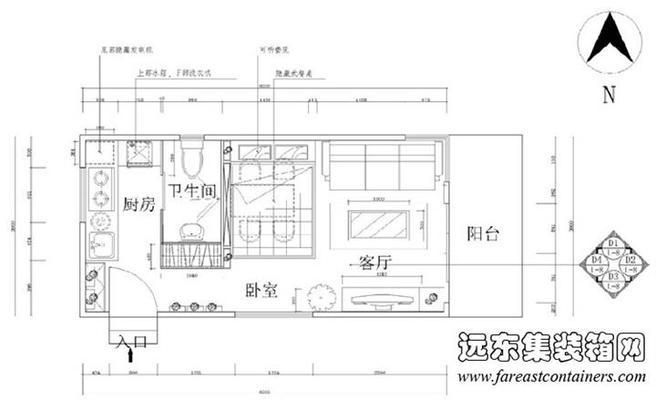 集装箱住房设计 结构机械钢结构设计 第5张 集装箱住房设计 结构机械钢结构设计 第5张