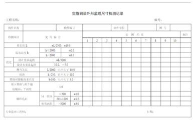 钢结构制作质量检查记录