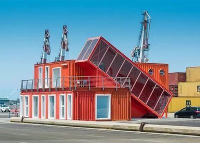集装箱结构建筑图片高清大图 钢结构钢结构停车场设计 第5张