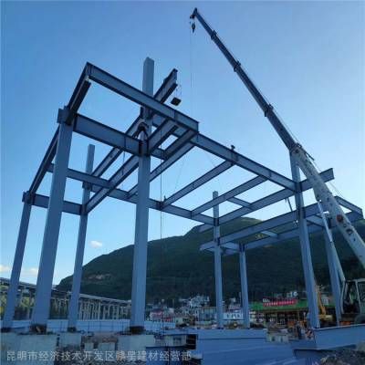 21米跨钢结构 钢结构钢结构停车场施工 第1张