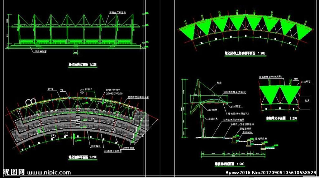 廊架钢结构施工图（钢结构廊架施工图） 建筑消防设计 第4张