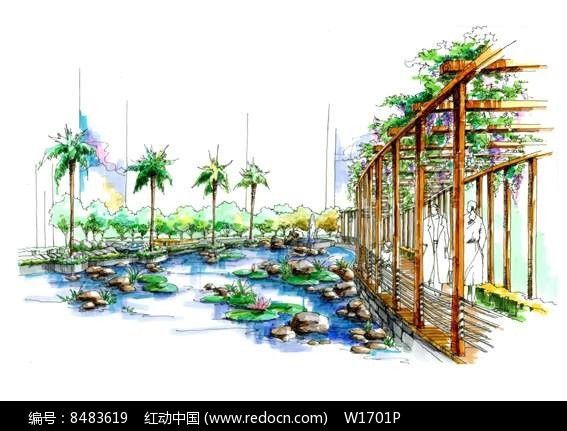 景观廊架手绘效果图(景观廊架手绘作品集欣赏景观廊架手绘效果图素材) 钢结构有限元分析设计 第2张 景观廊架手绘效果图(景观廊架手绘作品集欣赏景观廊架手绘效果图素材) 钢结构有限元分析设计 第2张