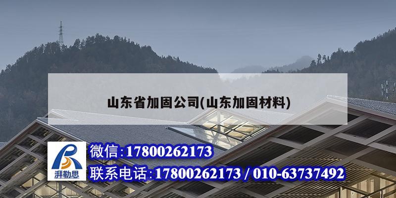 山东省加固公司(山东加固材料)