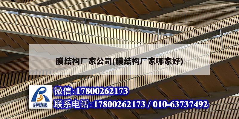 膜结构厂家公司(膜结构厂家哪家好) 结构桥梁钢结构施工